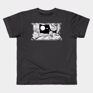 The Raven and the Writing Desk Kids T-Shirt